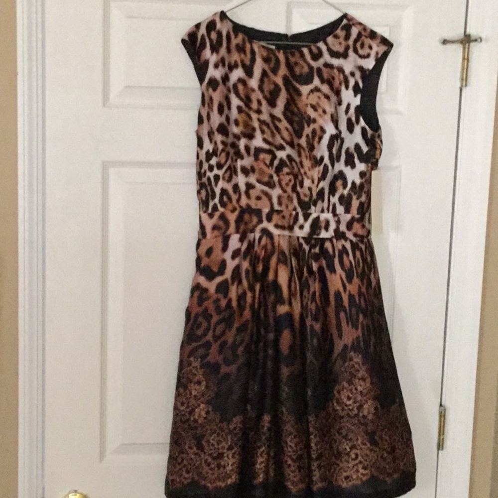 Boston Proper Leopard/Cheetah Print Dress